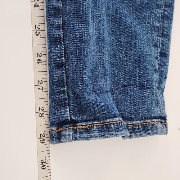 Seraphine Maternity Straight Leg Jeans Belly Panel Denim Size 2 Medium Wash Luxe - Picture 8 of 9